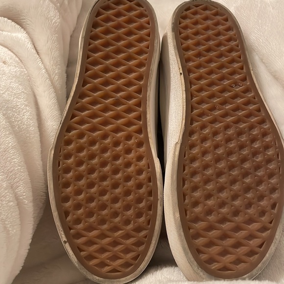 Women’s size 5 vans shoes. Pink and blue and cream. GUC. - Picture 7 of 12